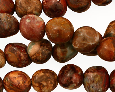 African Rainbow Agate Tumbled Nugget 8-12mm