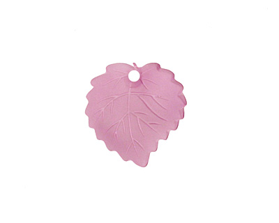 Matte Light Amethyst Lucite Ivy Leaf 16mm
