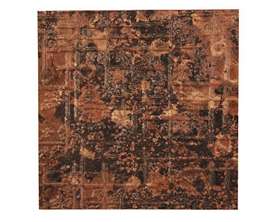 Lillypilly Mottled Bamboo Embossed Patina Copper Sheet 3