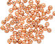 Czech Glass Copper Penny Round 4mm