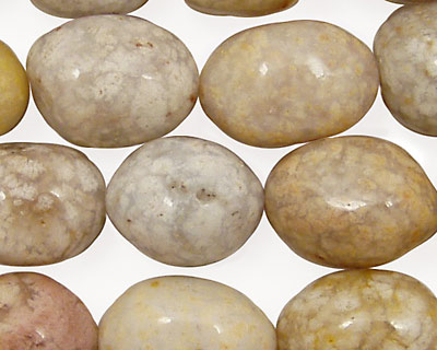 Oregon Snakeskin Agate Tumbled Rice 18x13mm