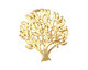 Ezel Findings Gold (plated) Summer Tree Pendant 25x27mm