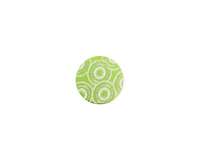 Lillypilly Lime Green Dandelion Anodized Aluminum Disc 11mm, 24 gauge