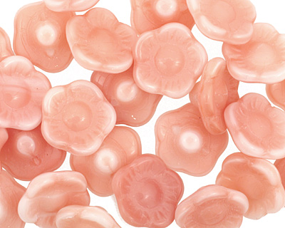 Czech Glass Cherry Blossom Flower Button 12x7mm