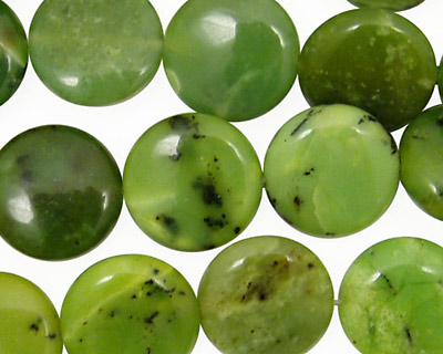China Chrysoprase Puff Coin 14mm