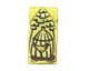 Earthenwood Studio Ceramic Acid Metal Birdcage Pendant 24x48mm