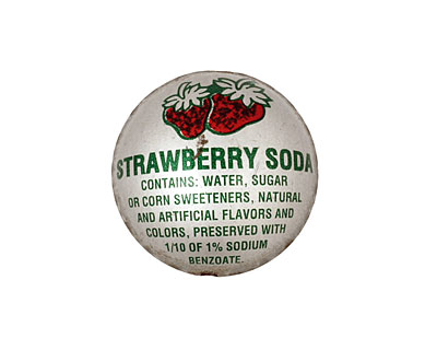Trinket Foundry Strawberry Soda Bottle Cap Puff Coin 22mm