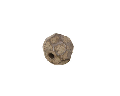 Gaea Ceramic Sage on Chocolate Geode Round 11-12x13-14mm
