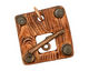 Earthenwood Studio Ceramic Square Lumber Toggle Clasp 26-27mm, 25mm bar