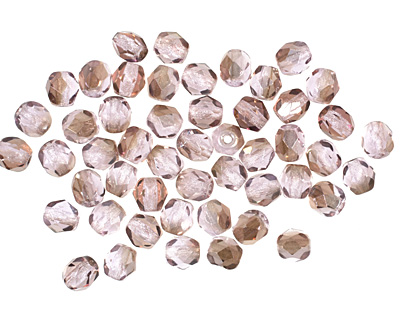 Czech Fire Polished Glass Twilight Alexandrite Round 4mm