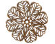 Stampt Antique Copper (plated) Daisy Filigree 36mm