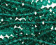 Winter Green Crystal Faceted Rondelle 6mm
