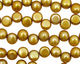 Gold Dancing Button 6-6.5mm