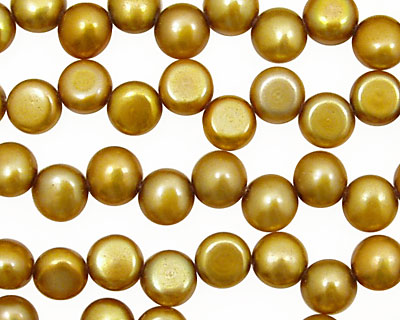 Gold Dancing Button 6-6.5mm