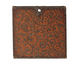 The Lipstick Ranch Etched Rusted Iron Square Pendant 39mm
