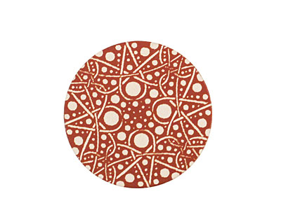 Lillypilly Bronze Geometrics Anodized Aluminum Disc 25mm, 24 gauge