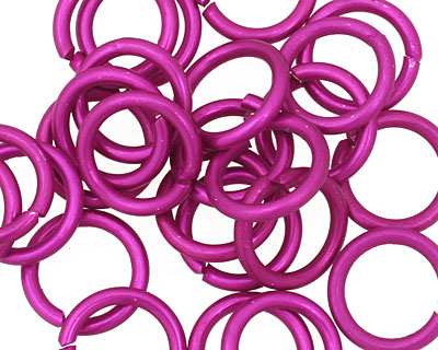 Violet Anodized Aluminum Jump Ring 14mm, 14 gauge (9.6mm inside diameter)