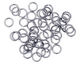 Black Ice Anodized Aluminum Jump ring (Saw Cut) 6mm, 20 gauge (4.1mm inside diameter)