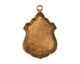 Nunn Design Antique Gold (plated) Ornate Flat Ensign Tag 20x31mm