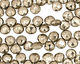 Golden Pyrite (silver tone) Faceted Flat Teardrop 6-7mm