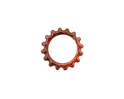 C-Koop Enameled Metal Wisteria Purple Small Open Gear 16mm