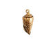 Nunn Design Antique Gold (plated) Conch Charm 10x24mm