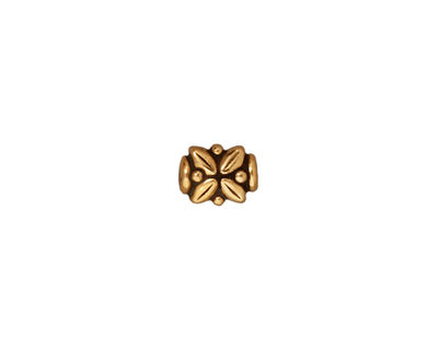 TierraCast Antique Gold (plated) Leaf Bead 8x6mm