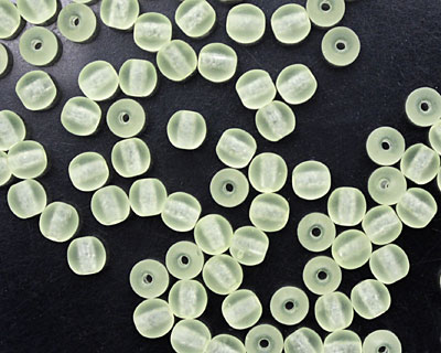 Czech Glass Matte Jonquil Round 4mm