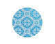 Lillypilly Turquoise Baroque Anodized Aluminum Disc 25mm, 24 gauge