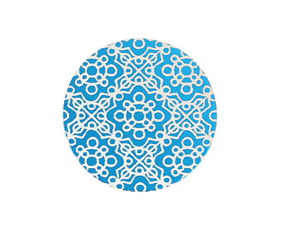 Lillypilly Turquoise Baroque Anodized Aluminum Disc 25mm, 24 gauge