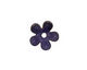 C-Koop Enameled Metal Dark Blue 5 Petal 15mm