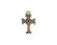 TierraCast Antique Silver (plated) Celtic Cross Charm 11x18mm