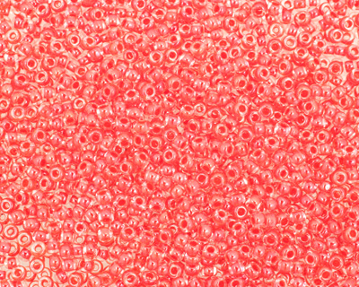 TOHO Crystal (with Tomato Lining) Round 11/0 Seed Bead