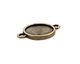 TierraCast Antique Brass (plated) Faceted Link 25x17mm