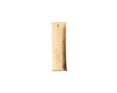 Nunn Design Antique Gold (plated) Flat Large Thin Tag 9x30mm