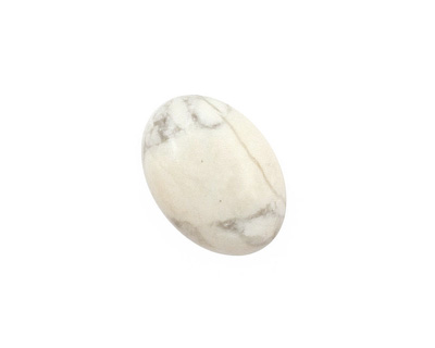 White Howlite Oval Cabochon 13x18mm