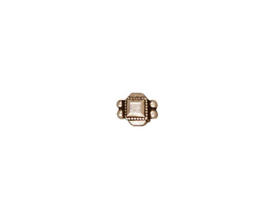 TierraCast Antique Silver (plated) Deco Cube Spacer 7x5mm