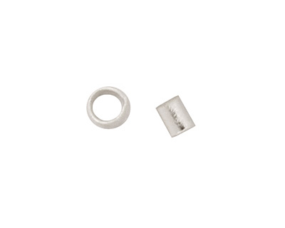 Silver (plated) Crimp Tube 1x1.5mm