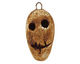 Earthenwood Studio Ceramic Crackle Root Skull Long Face Pendant 15-17x32mm