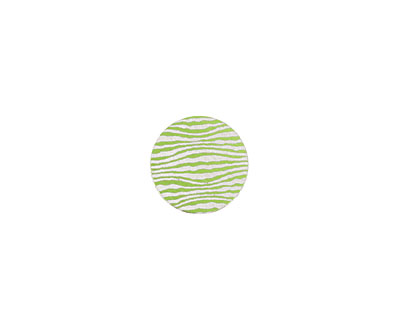 Lillypilly Lime Green Zebra Anodized Aluminum Disc 11mm, 24 gauge