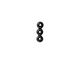 TierraCast Gunmetal Plain 3-Hole Bar 2x12mm