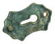 Kylie Parry Ceramic Copper Patina Fancy Keyhole Pendant 27x47mm