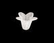 Lucite Seafoam 5 Petal Small Bellflower 12x18mm