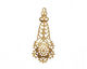 Brass Filigree Domed Flower Drop 18x44mm