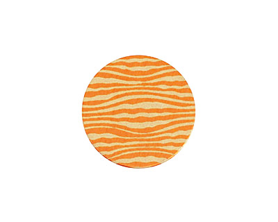 Lillypilly Orange Zebra Anodized Aluminum Disc 19mm, 24 gauge