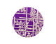 Lillypilly Purple Bamboo Anodized Aluminum Disc 25mm, 24 gauge