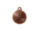 TierraCast Antique Copper (plated) Labyrinth Charm 16x20mm