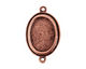 Nunn Design Antique Copper (plated) Traditional Oval Bezel Pendant Link 31x19mm