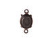 Nunn Design Antique Copper (plated) Oval Prong Setting 16x9mm