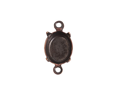 Nunn Design Antique Copper (plated) Oval Prong Setting 16x9mm